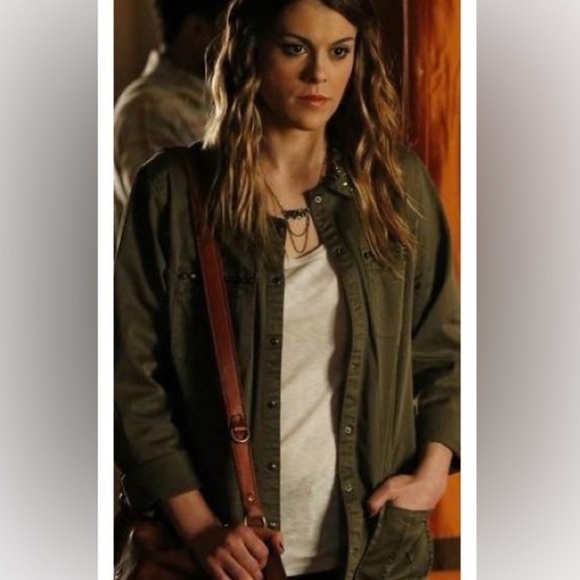 GUESS Studded Military Shirt Jacket Size Small - Picture 10 of 10